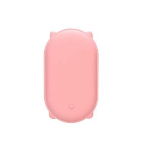 USB Hand Warmer Power Bank Two-in-one (Option: Pink Cat Ear Style-5000 MA)