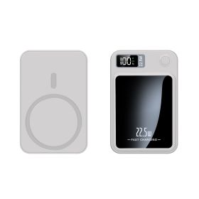 Magnetically Absorbed Wireless Charging Treasure Ultrathin (Option: White-10000Mah)