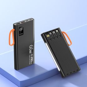 Super Large Capacity Fast Charging Mobile Power Supply (Option: Black-20000mah)