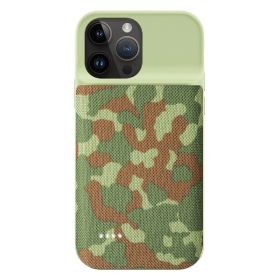 Back Splint Battery Wireless Power Bank (Option: Army Green-IPhone14pro)